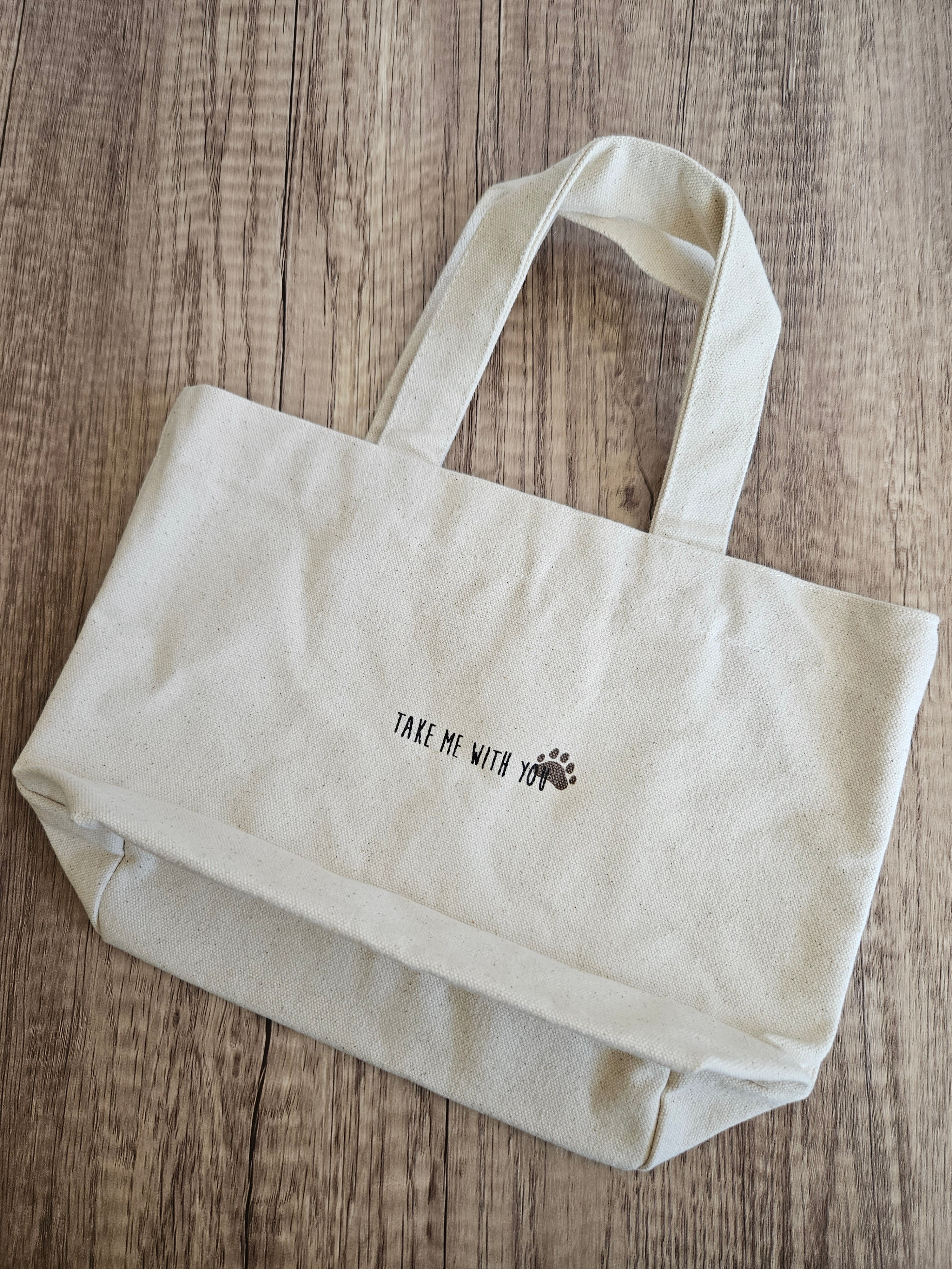 Dear Bear 泰迪熊刺繡迷你帆布包👜