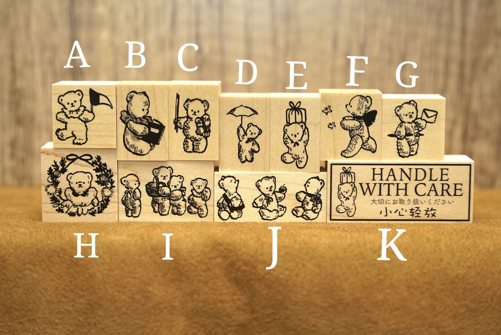 Krimgen 復古泰迪熊印章