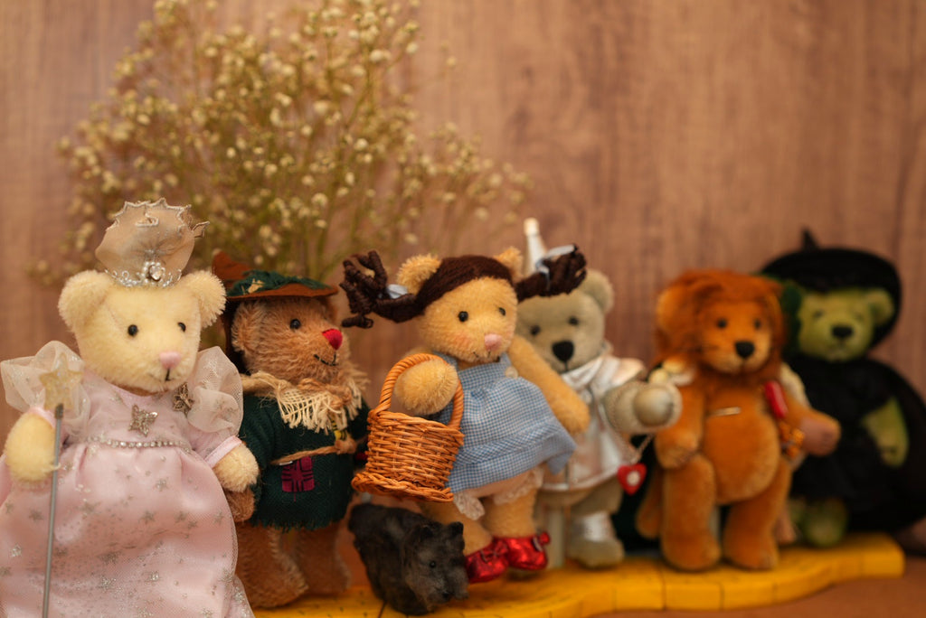 2000 Franklin Mint "The Wizard of Oz" Teddy Bear Complete Set 🏰