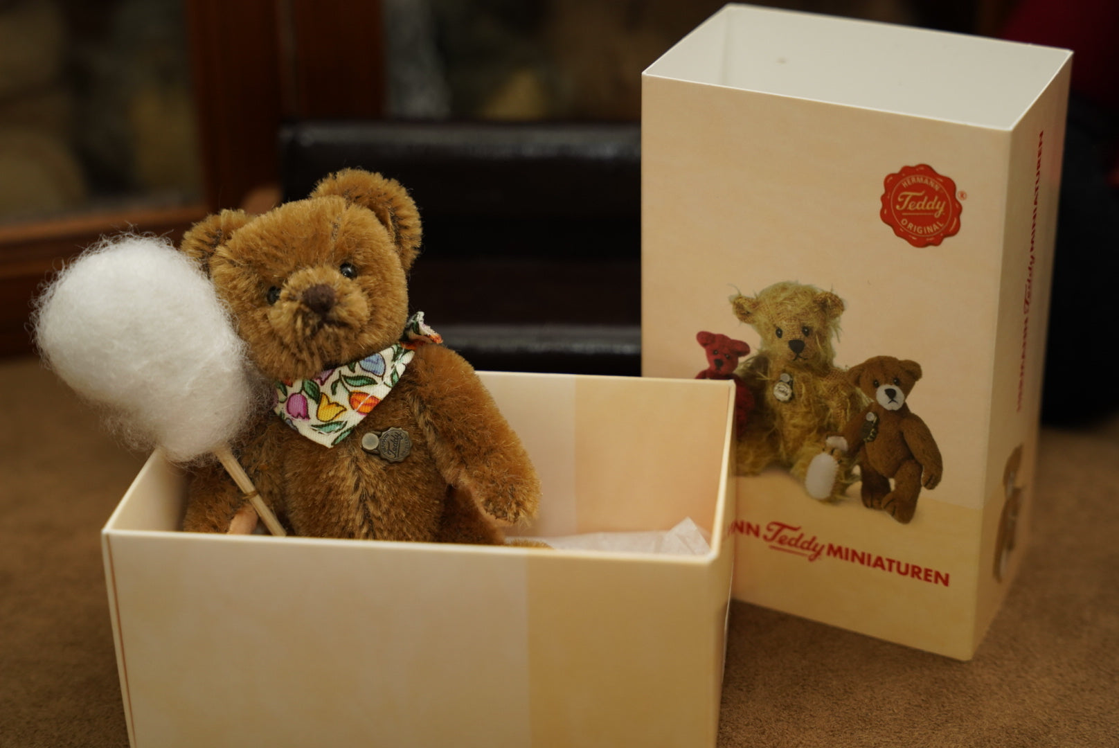 Hermann Teddy with cotton candy