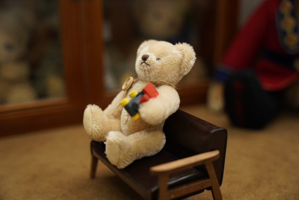 Hermann Teddy with train