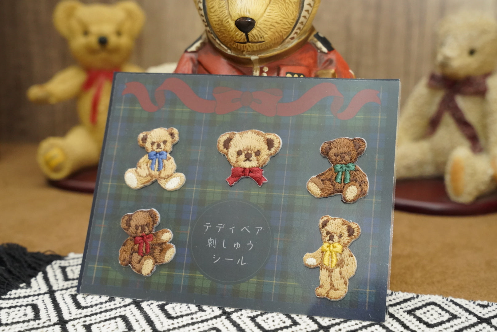 經典泰迪熊刺繡貼 5in1 🧵🐻