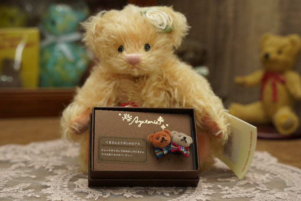 Ayatorie小熊頭耳環🐻