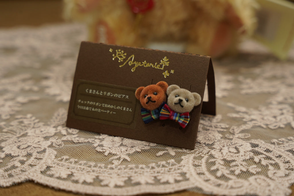 Ayatorie小熊頭耳環🐻