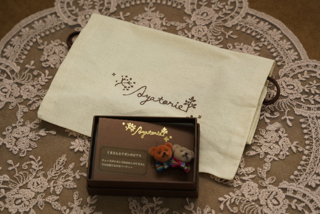 Ayatorie小熊頭耳環🐻