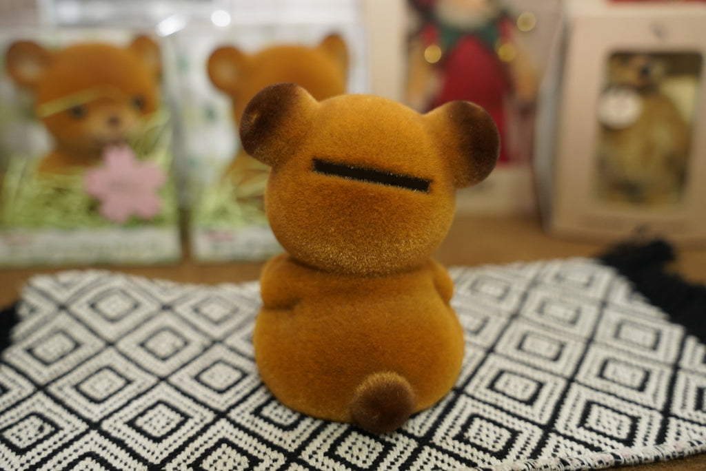 日本製 植絨泰迪熊儲錢箱