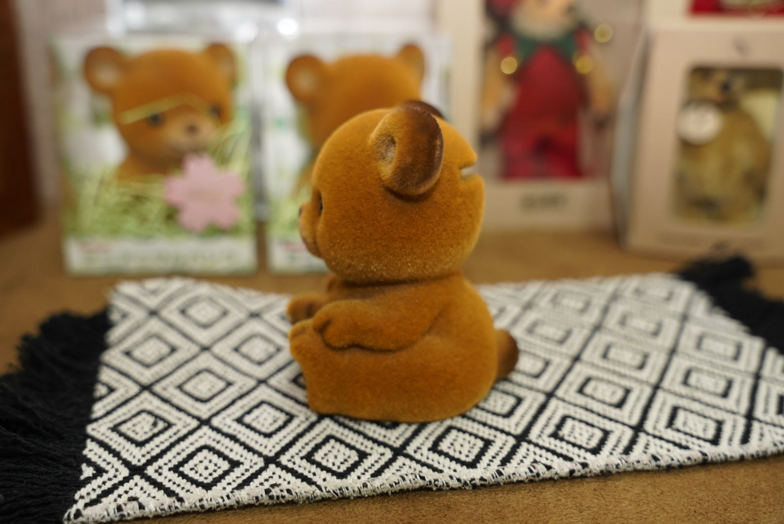 日本製 植絨泰迪熊儲錢箱