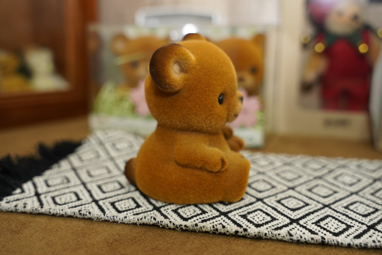 日本製 植絨泰迪熊儲錢箱