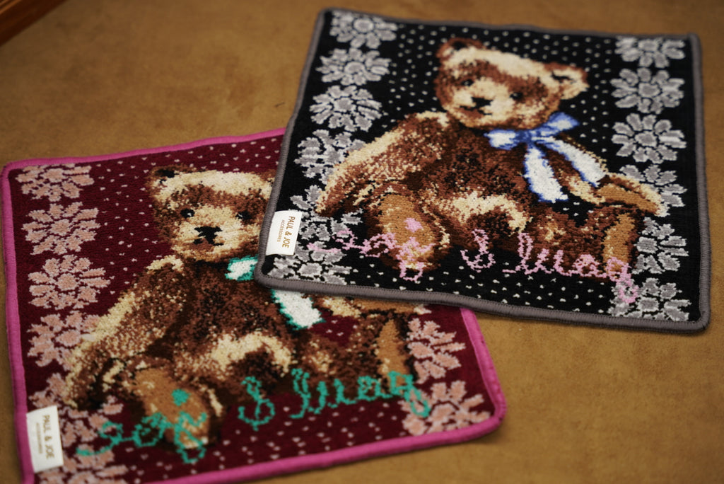 𝗣𝗔𝗨𝗟 & 𝗝𝗢𝗘 復古泰迪熊手帕