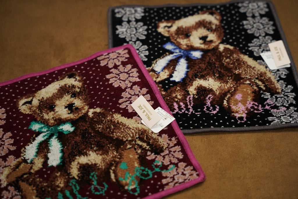 𝗣𝗔𝗨𝗟 & 𝗝𝗢𝗘 復古泰迪熊手帕