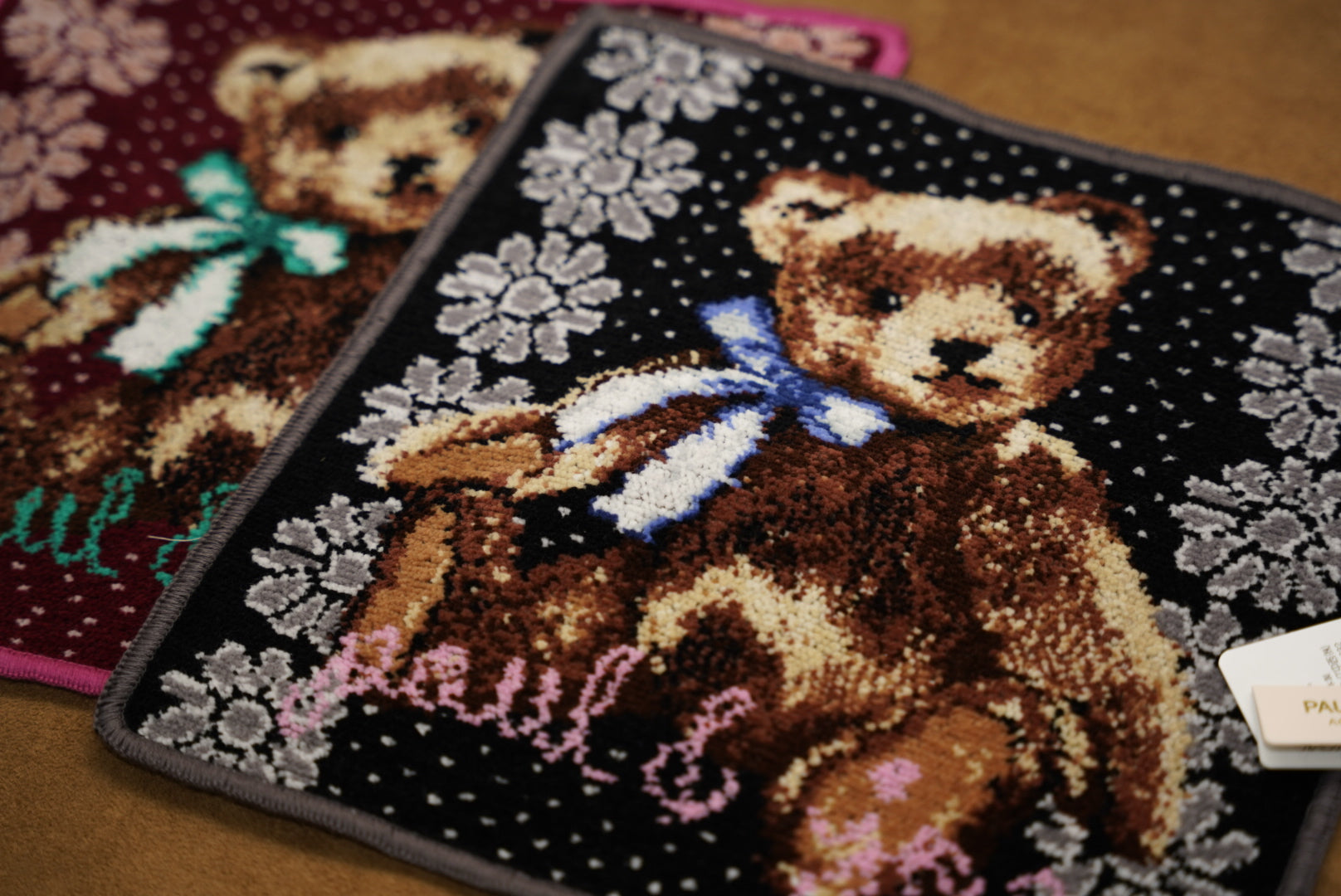 𝗣𝗔𝗨𝗟 & 𝗝𝗢𝗘 復古泰迪熊手帕