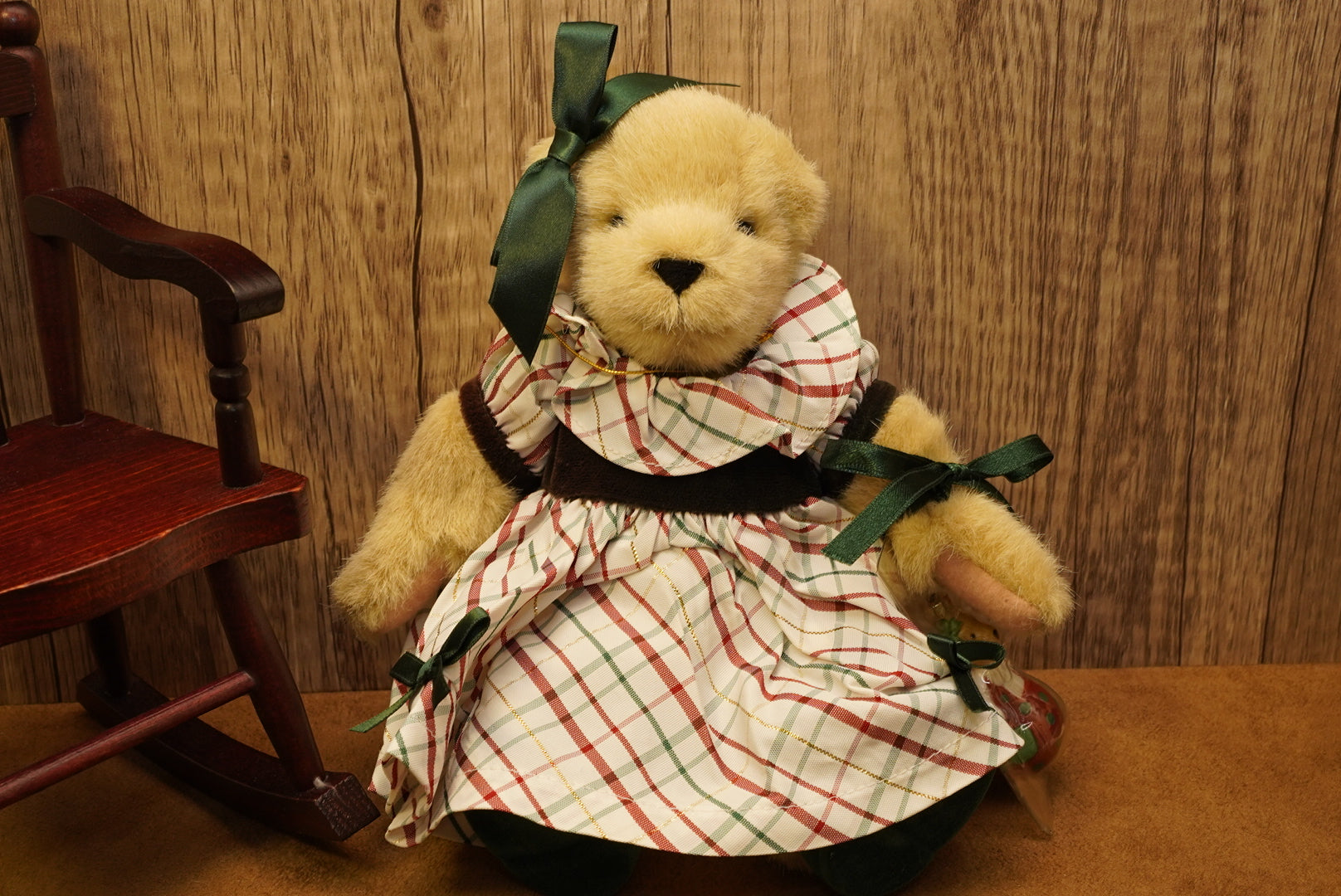 🎄 1999 聖誕經典 Deck the Halls 格仔洋裝 Muffy 🎀