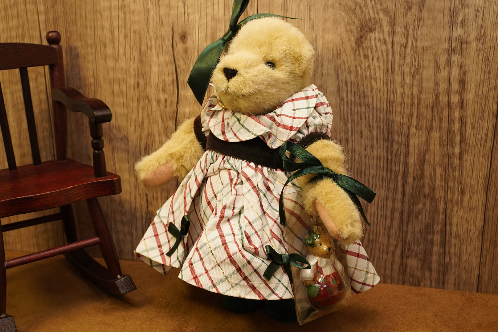 🎄 1999 聖誕經典 Deck the Halls 格仔洋裝 Muffy 🎀