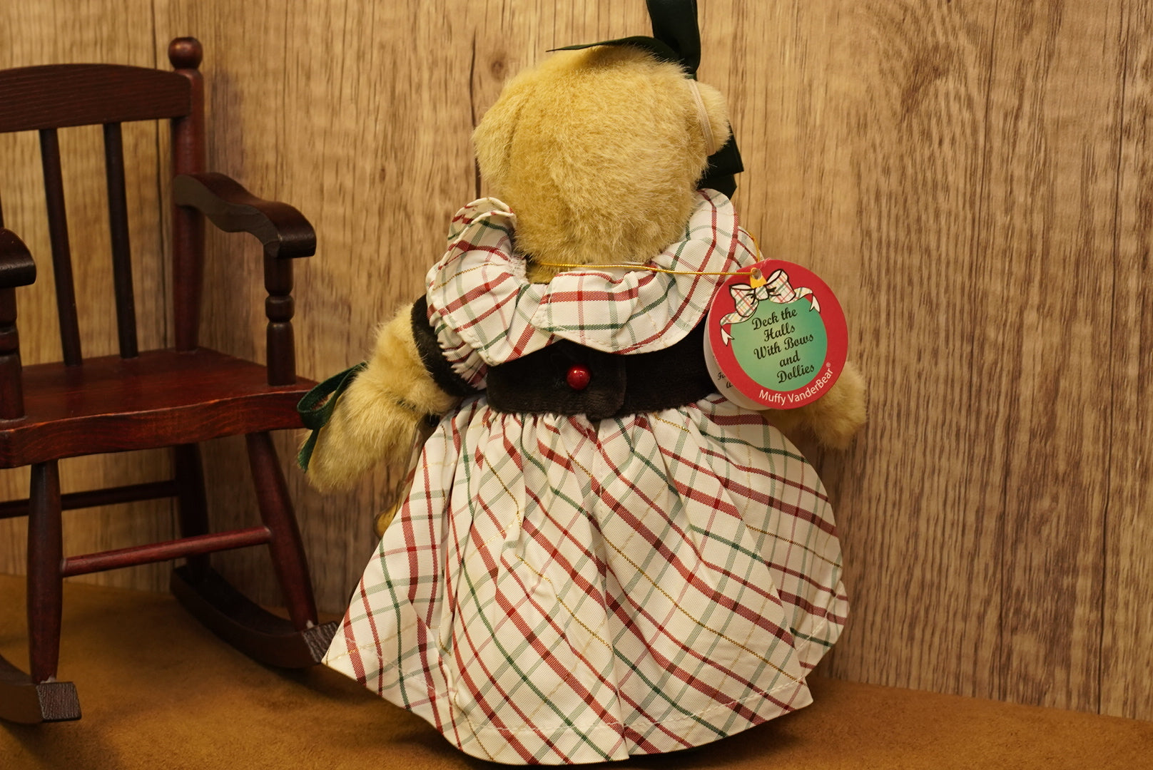 🎄 1999 聖誕經典 Deck the Halls 格仔洋裝 Muffy 🎀