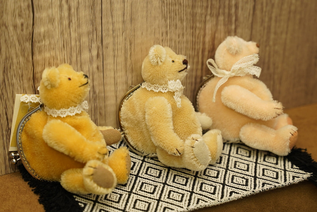 手作り工房 がらくた ざっく 復古泰迪熊口金包👛