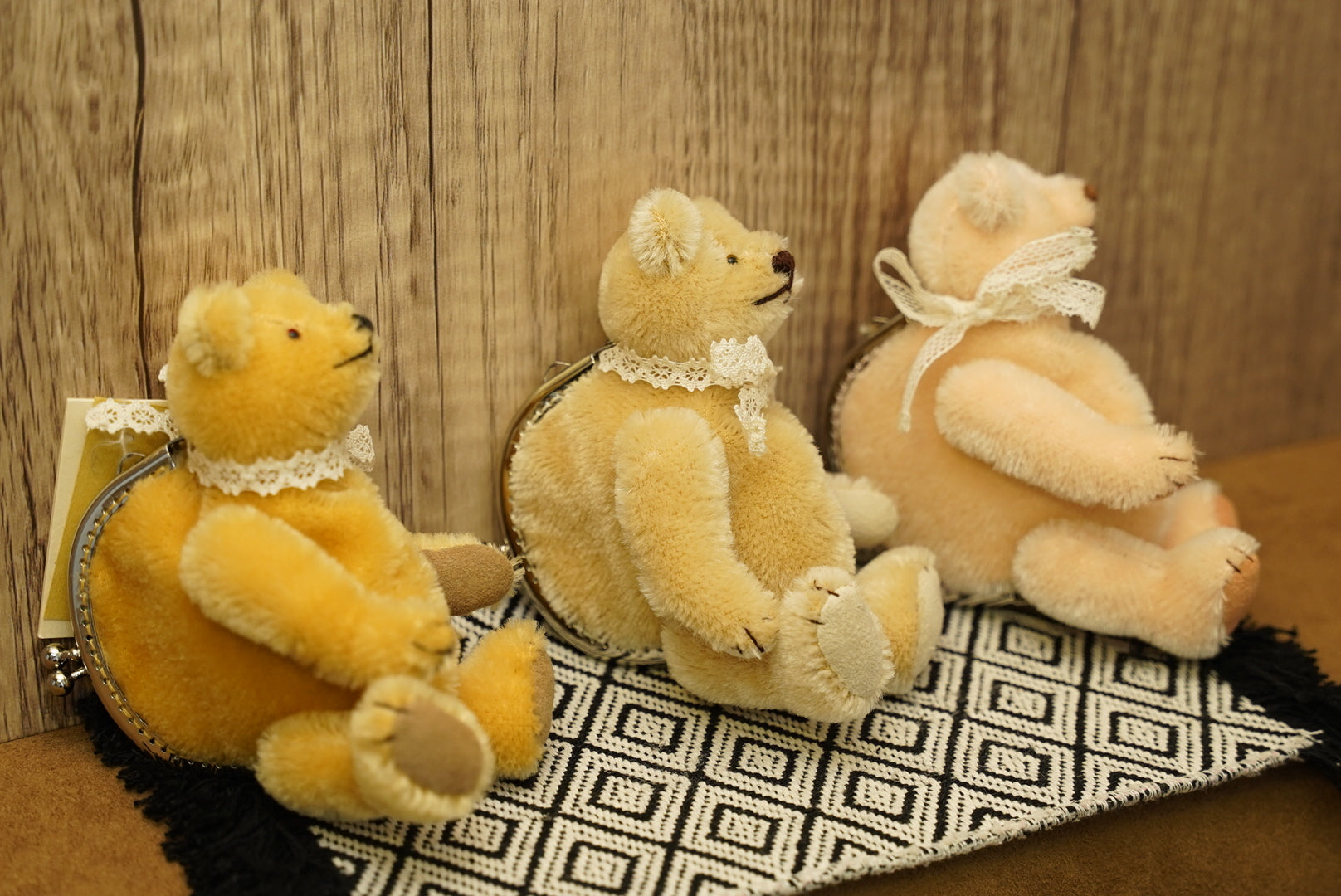 手作り工房 がらくた ざっく 復古泰迪熊口金包👛