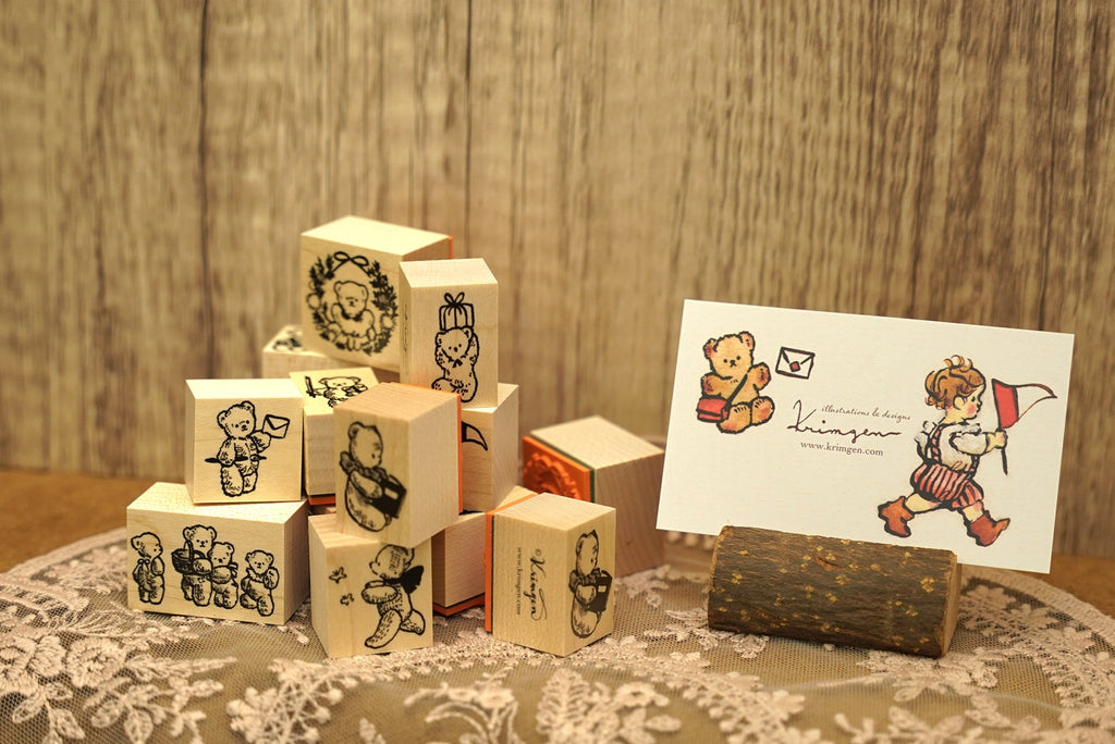 Krimgen 復古泰迪熊印章