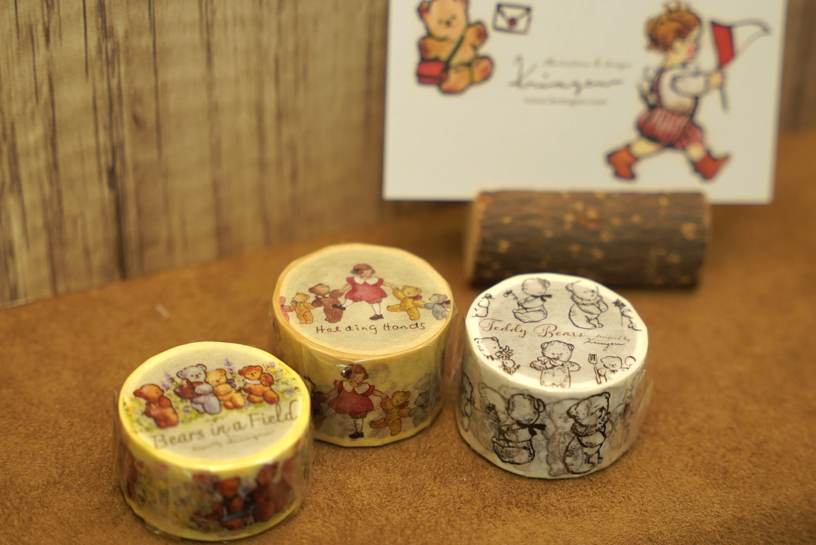 Krimgen 復古泰迪熊和紙膠帶 🧸