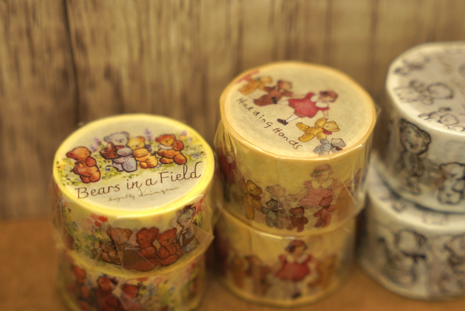 Krimgen 復古泰迪熊和紙膠帶 🧸