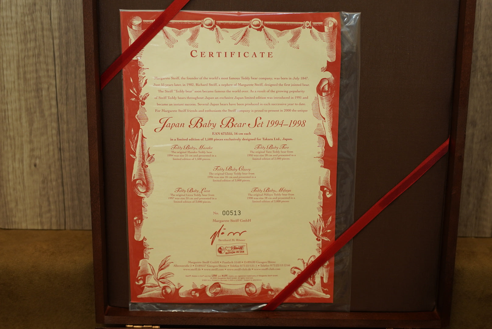 日本限定 𝓢𝓽𝓮𝓲𝓯𝓯 𝟏𝟗𝟗𝟒-𝟏𝟗𝟗𝟖 𝓑𝓪𝓫𝔂 𝓑𝓮𝓪𝓻 𝓢𝓮𝓽