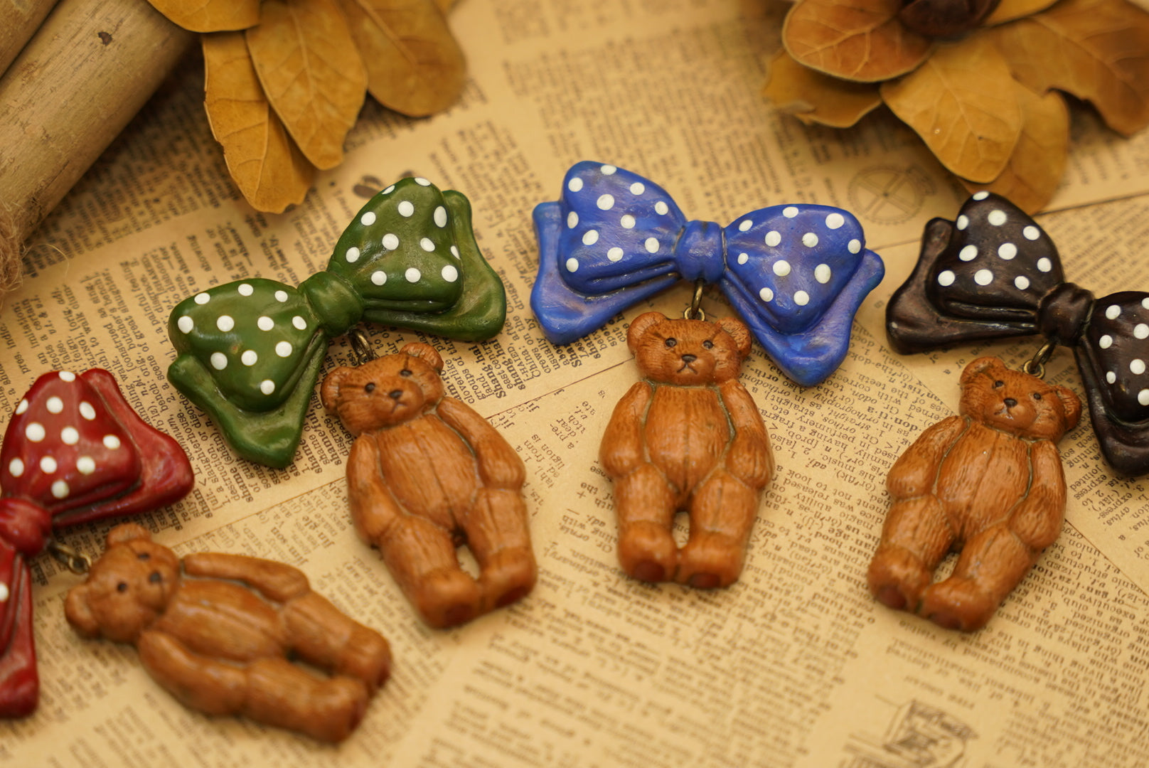 【Vol.2】Harumoriji 復古泰迪熊胸針🪞