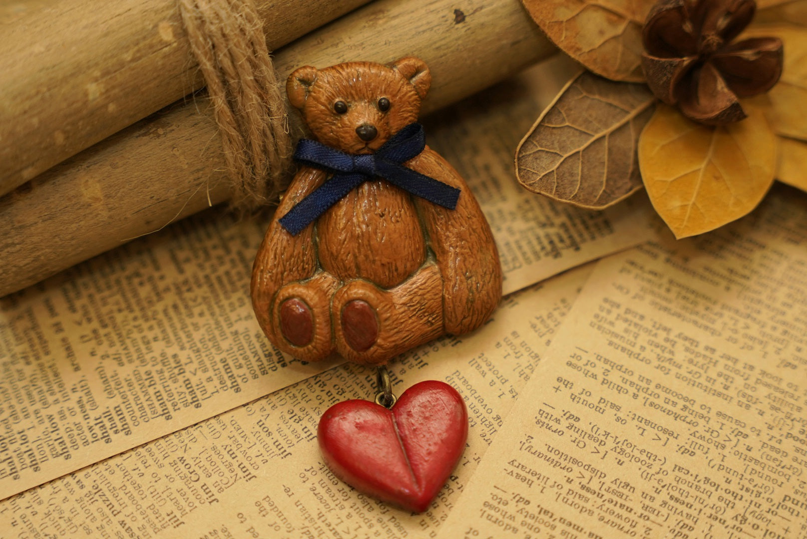 【Vol.2】Harumoriji 復古泰迪熊胸針🪞