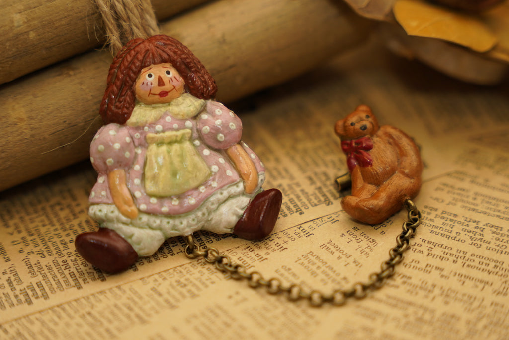 【Vol.2】Harumoriji 復古泰迪熊胸針🪞