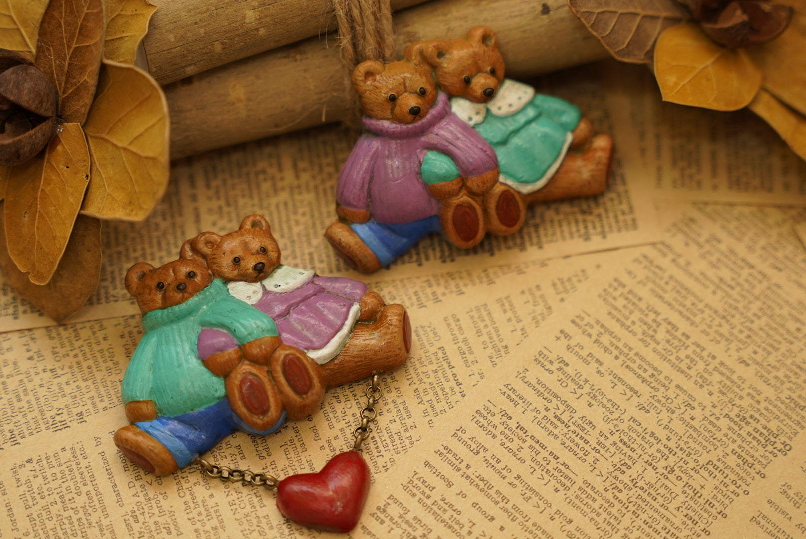 【Vol.2】Harumoriji 復古泰迪熊胸針🪞