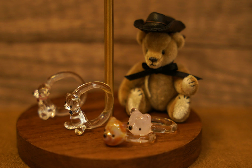 🧊🐻くさのつゆ｜手作玻璃熊飾品