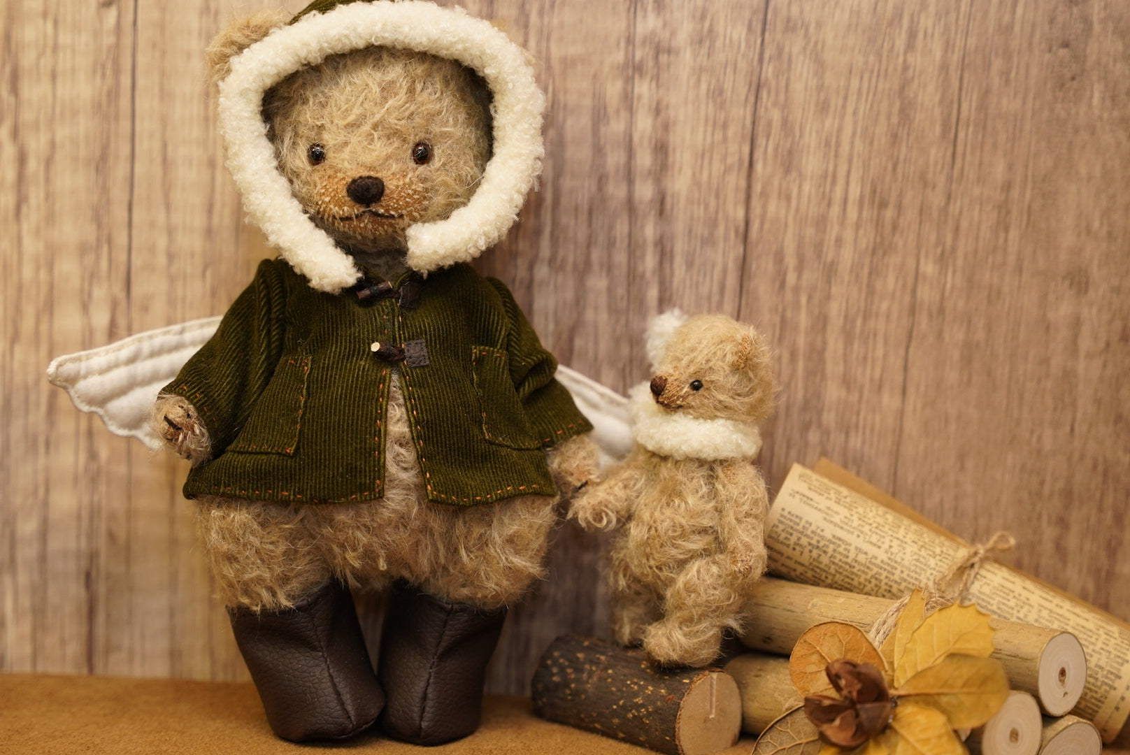 nunu.s 羽翼大衣 x 刺繡翅膀 泰迪熊雙子組🧸🧸