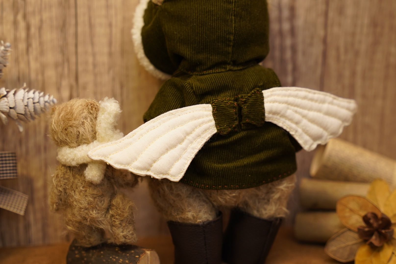 nunu.s 羽翼大衣 x 刺繡翅膀 泰迪熊雙子組🧸🧸