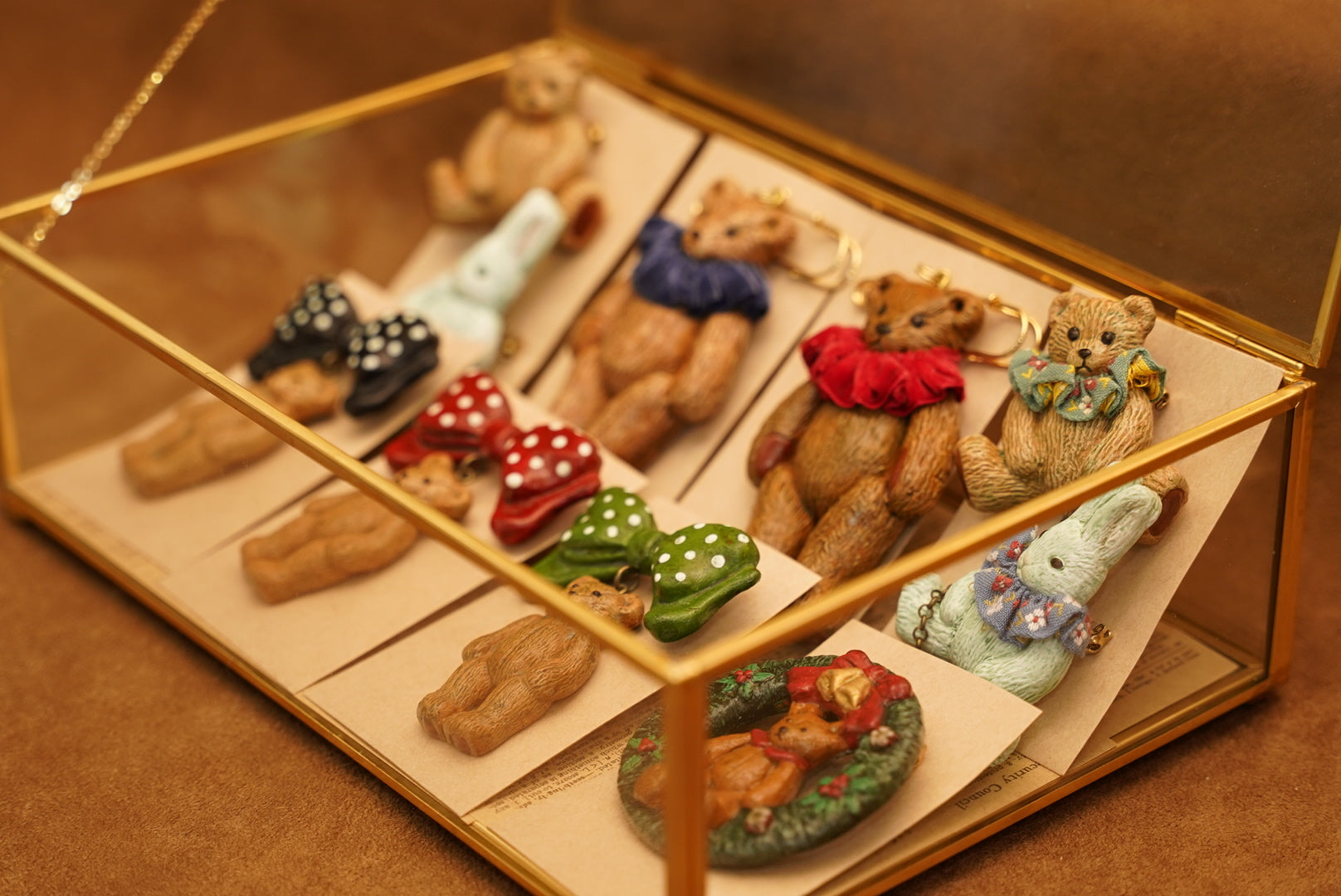 Harumoriji 復古泰迪熊胸針🪞