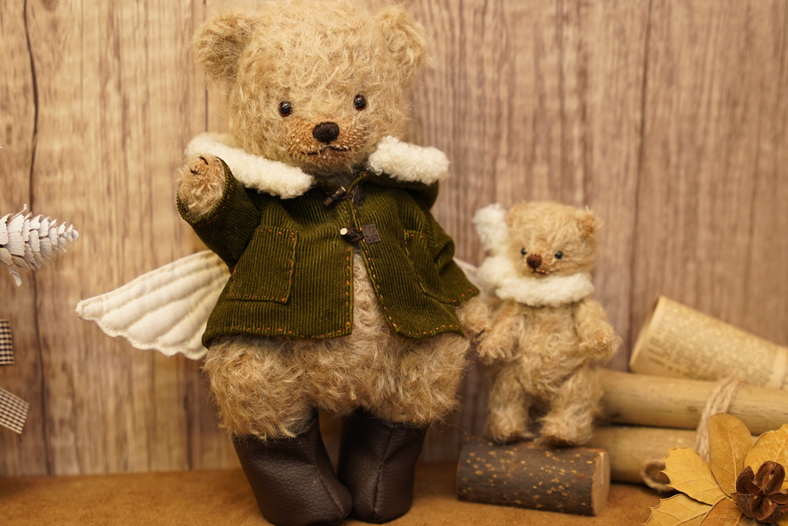 nunu.s 羽翼大衣 x 刺繡翅膀 泰迪熊雙子組🧸🧸